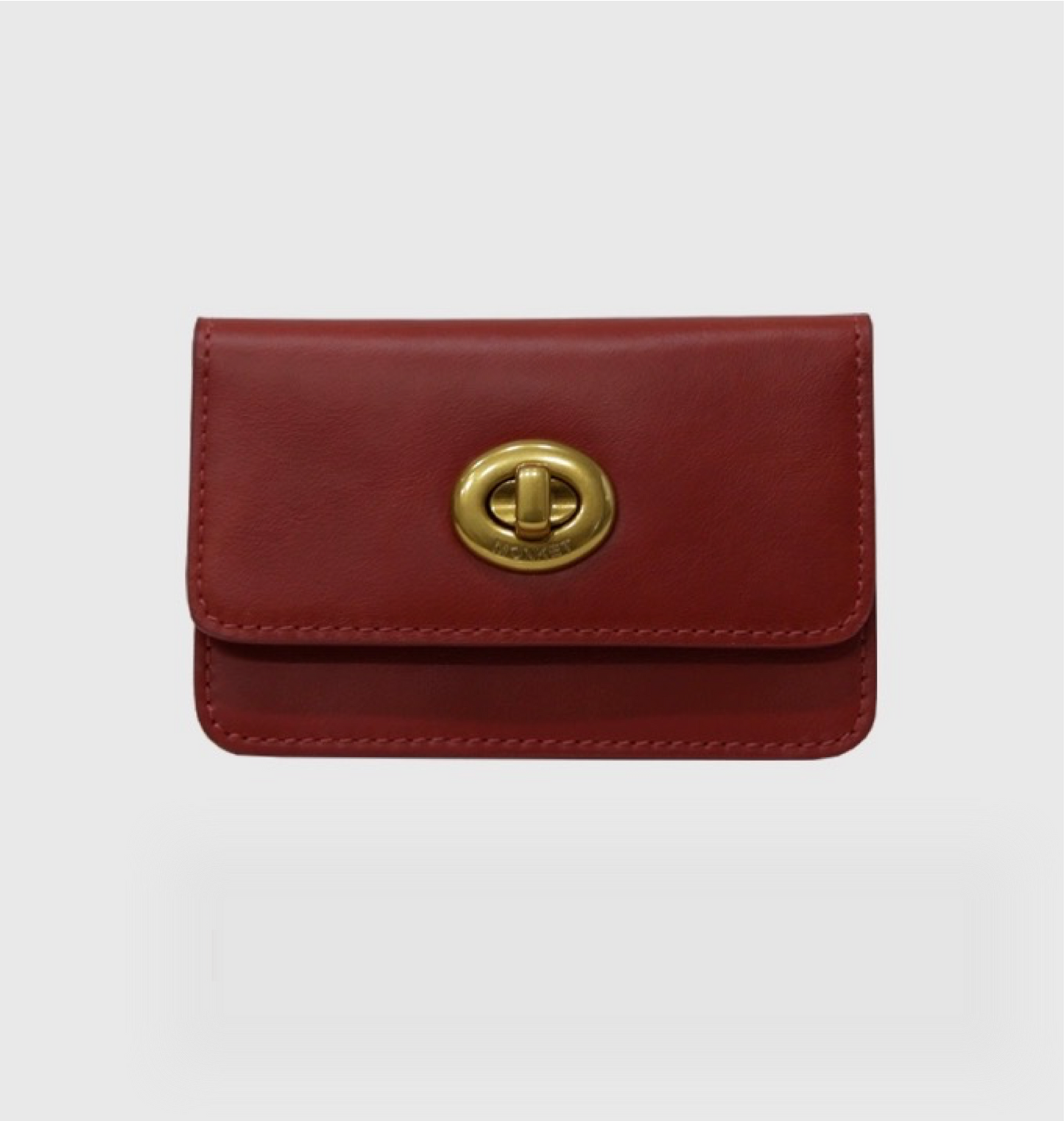 Vintage Wallet - Waxed Full-Grain Leather Lock Wallet - WittyWilding