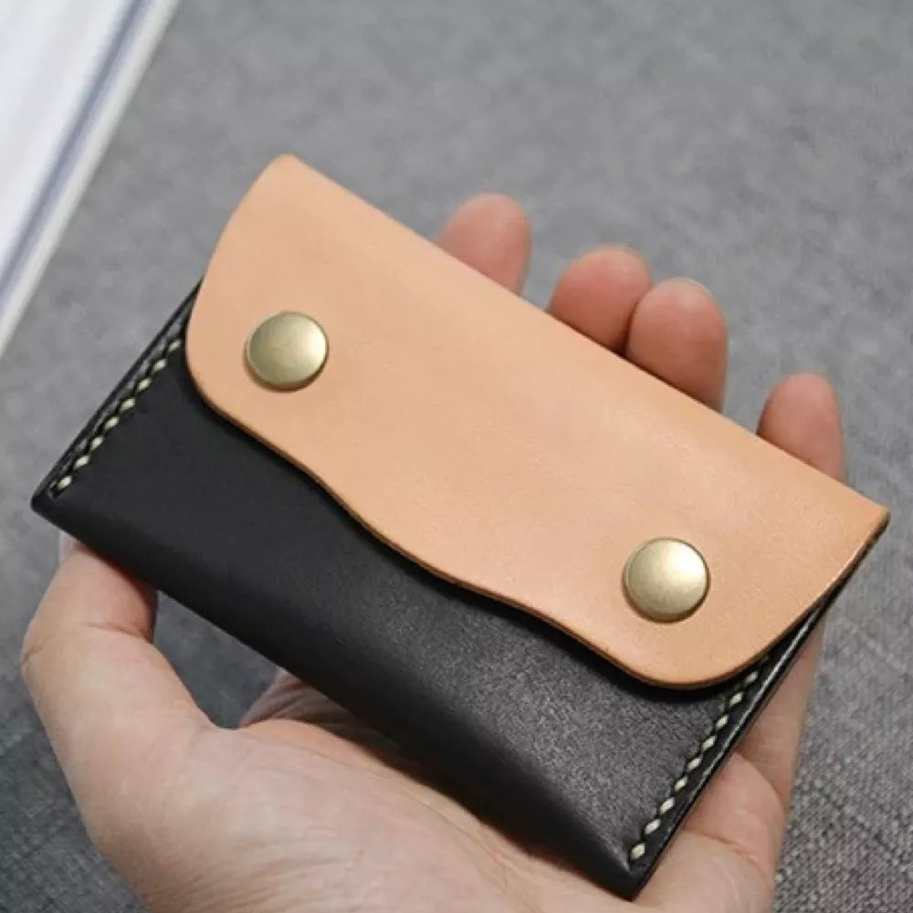 Leather Cardholder Wallet - Genuine Crocodile Card Case for Elite Professionals