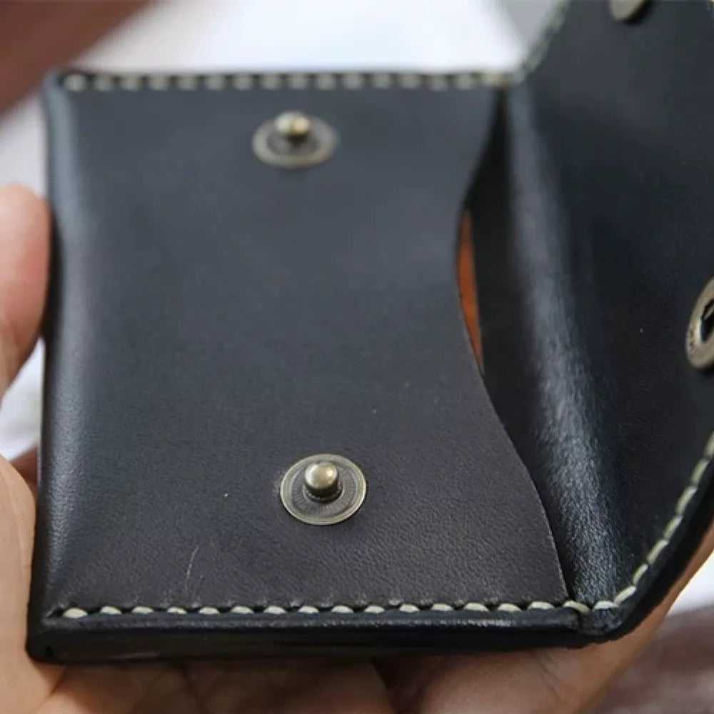 Leather Cardholder Wallet - Genuine Crocodile Card Case for Elite Professionals