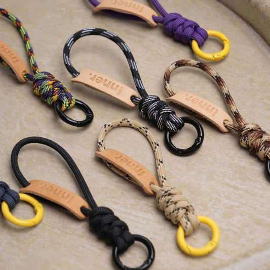 Custom Keyring - Personalized Engraved Letter Polyester Rope for Your Bag