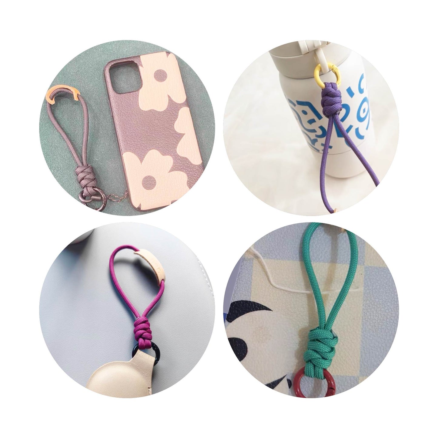 Custom Keyring - Personalized Engraved Letter Polyester Rope for Your Bag
