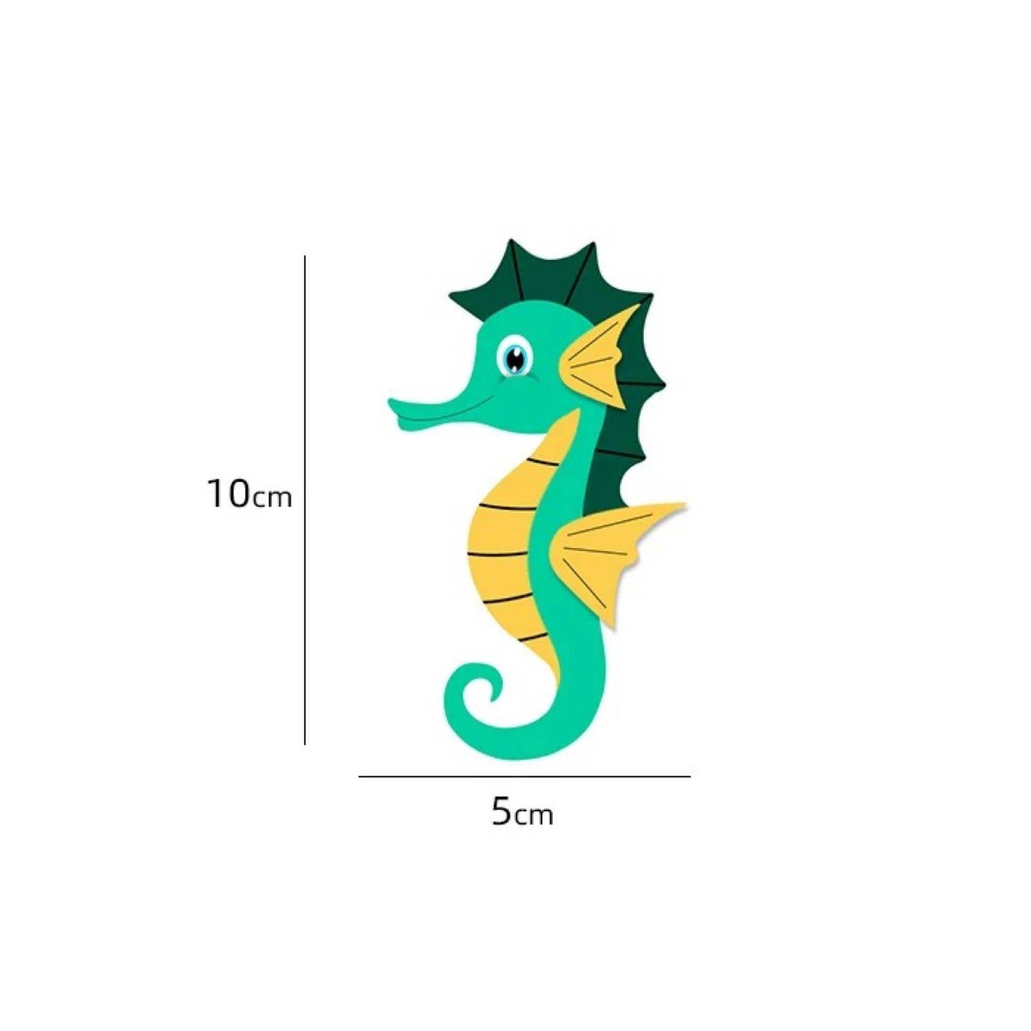 Leather Fish Bag Charm - Handmade Seahorse Keychain | WittyWilding