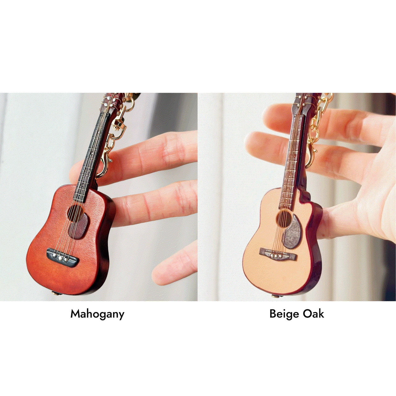 Leather Keychain - Exquisite Miniature Guitar Keychain | WittyWilding
