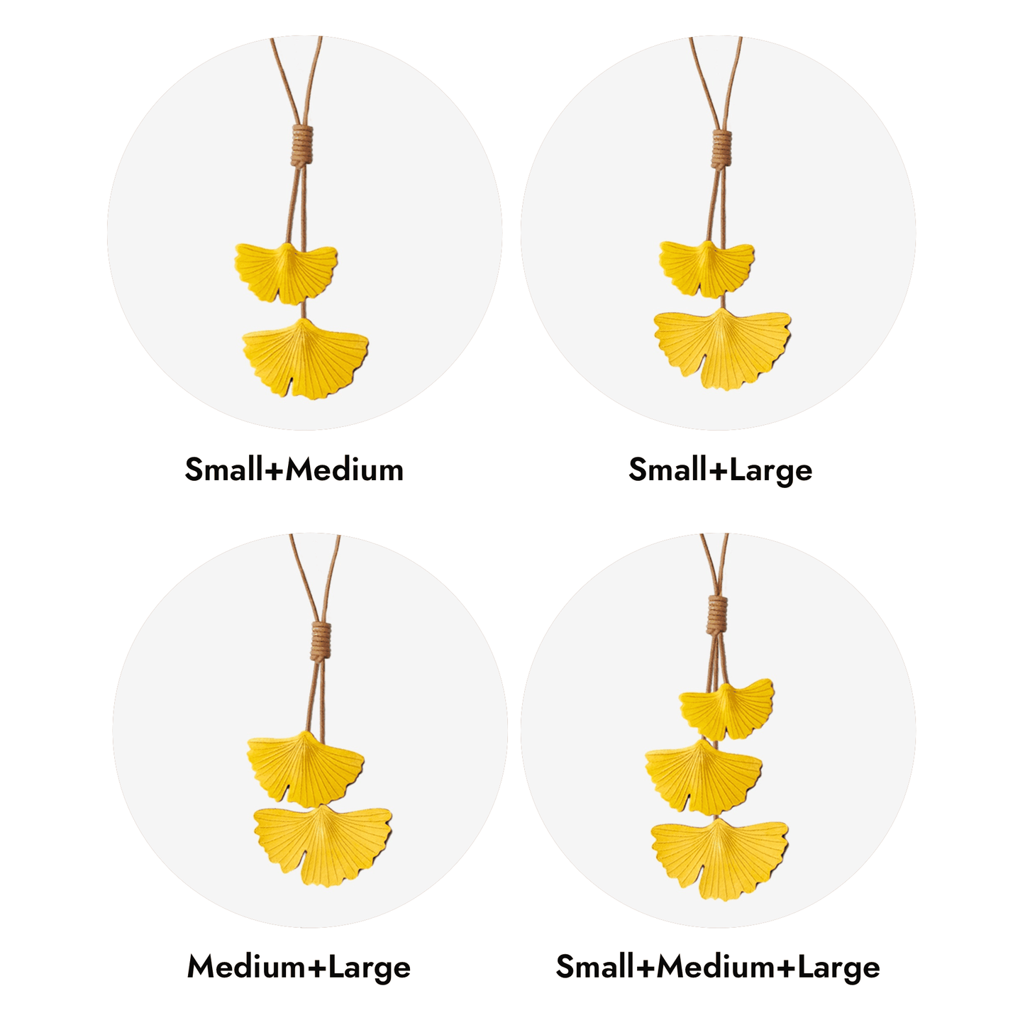 Leather Bag Charm - Handmade Fall Ginkgo Leaf Keychain | WittyWilding