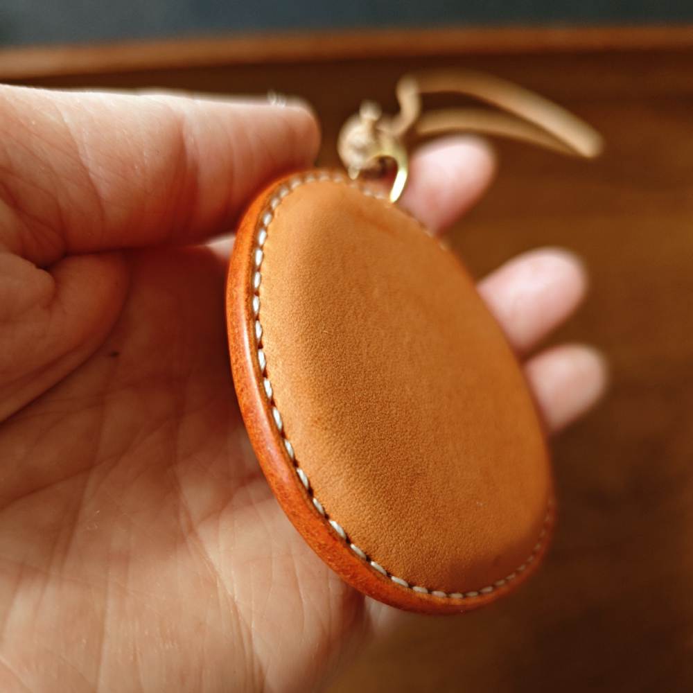 Fruit Leather Bookmark - Tangerine Pendant For Notebook & Bag | Orange Keychain