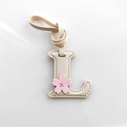 Leather Bag Charm - Customized Alphabet Letters Charm / Initials Charm