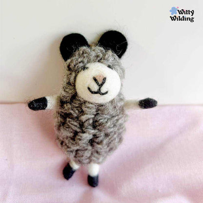 Wool Needle Felting - Adorable Lamb Charm,Handmade Christmas Ornament