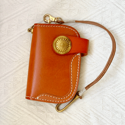 Leather Key Holder - Vintage Key Organizer, Key Pouch, Keychain Wallet