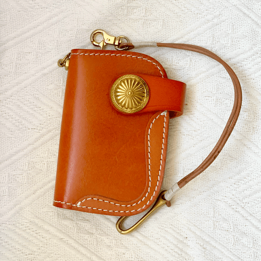 Leather Key Holder - Vintage Key Organizer, Key Pouch, Keychain Wallet