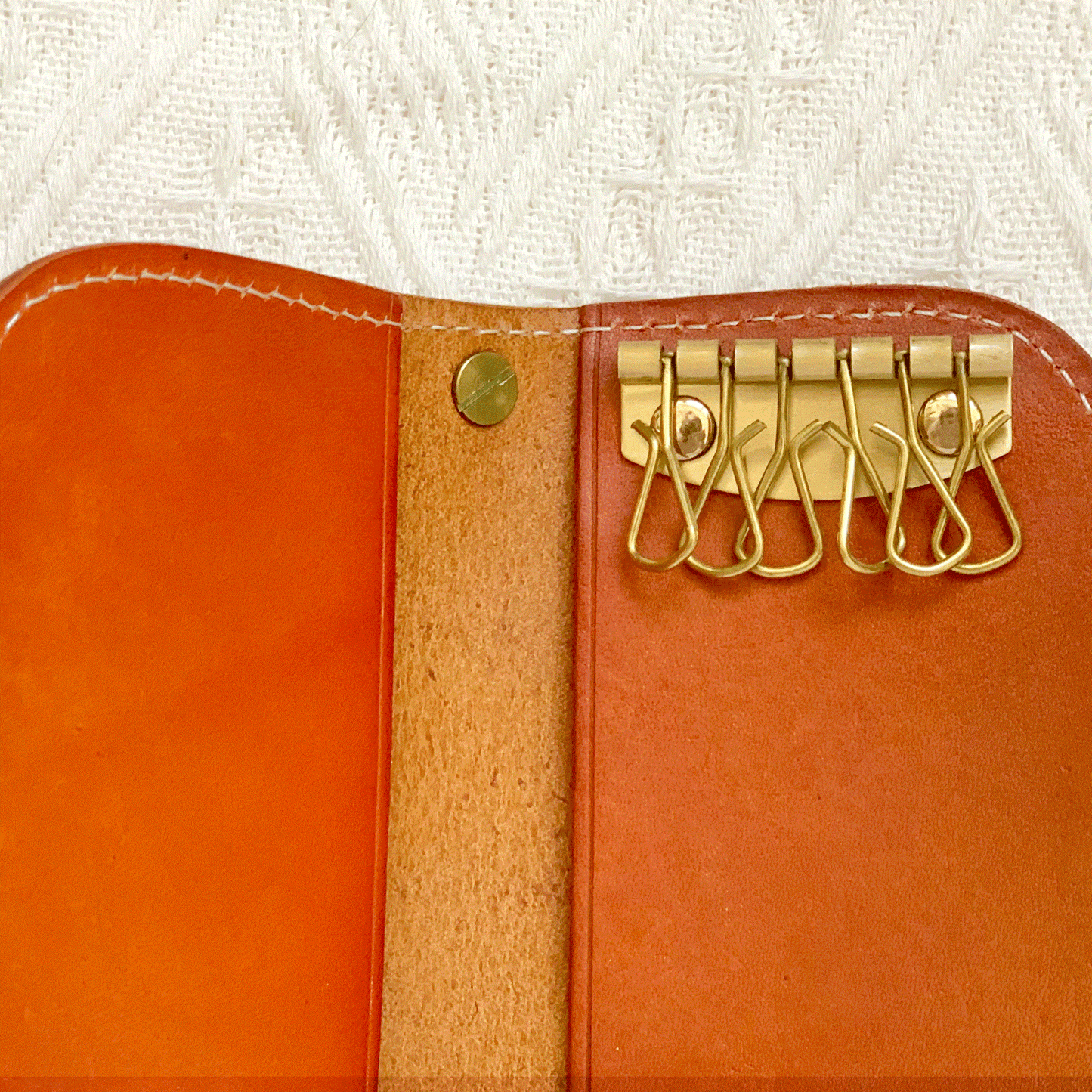 Leather Key Holder - Vintage Key Organizer, Key Pouch, Keychain Wallet