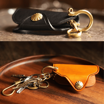 Leather Key Holder - Vintage Key Organizer, Key Pouch, Keychain Wallet