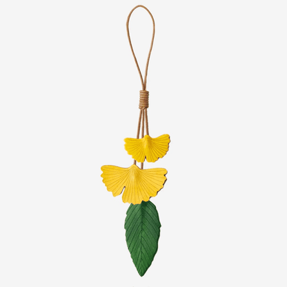 Leather bag charm - Inspired by Nature - leather leaves Charm